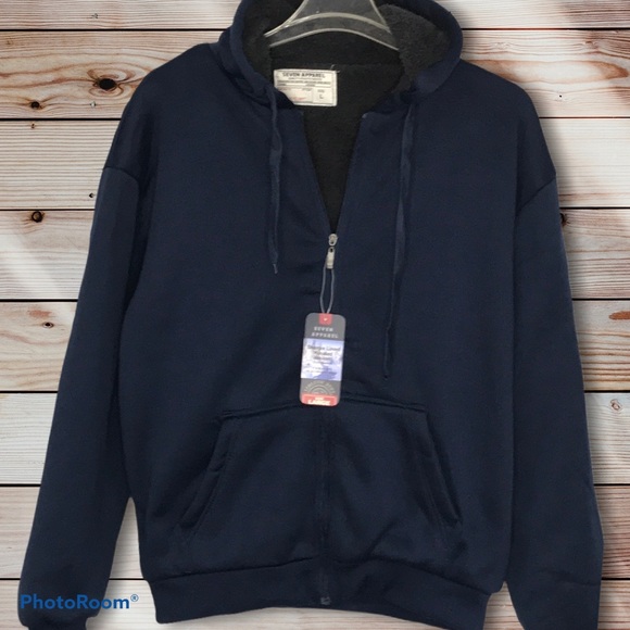 Seven Apparel Other - Mens Lg Sharpa Lined Hooded Jacket Seven Apparel
